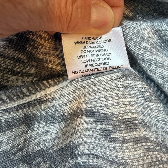 Santana classic Gray and Cream Patterned Women's Sweater Vest Size Large - Picture 5 of 7